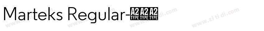 Marteks Regular字体转换
